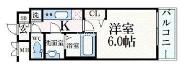 プレサンス心斎橋クオーレの物件間取画像